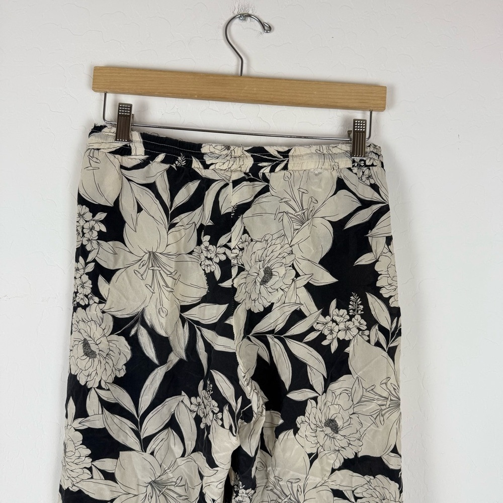 JOHNNY WAS JADE Clemence Easy Pants Silk Floral Wide Leg Lightweight - Picture 10 of 14